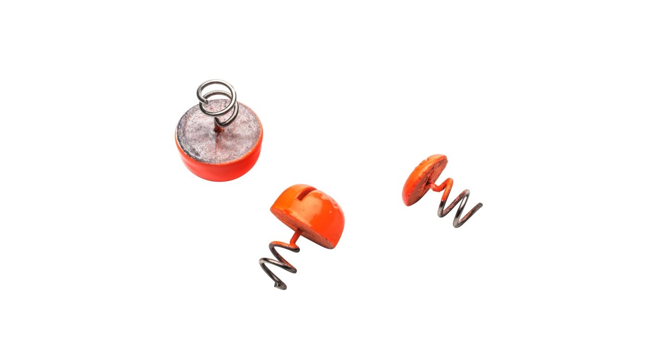 Кнопка-огрузка Svartzonker Screw-in Dots d13,8 9,5 g Fl.Orange Lead - 3 штуки (103013, )
