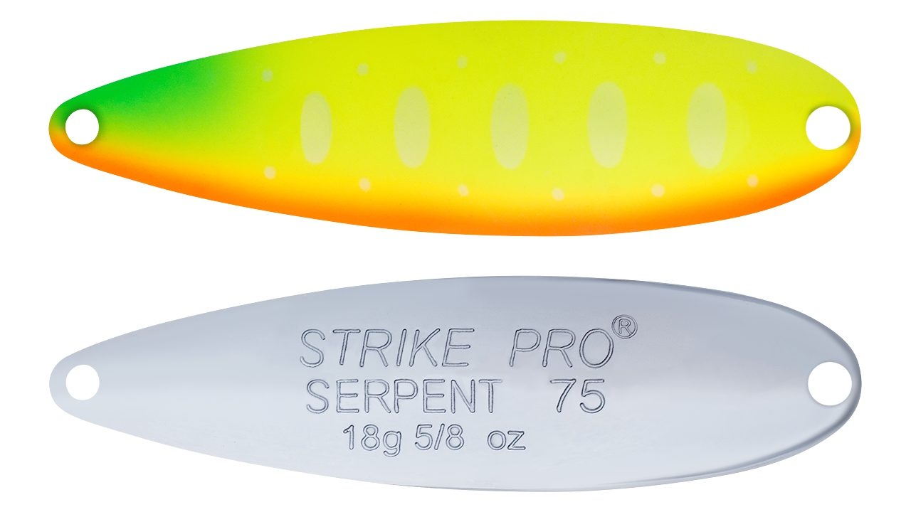 Блесна колеблющаяся Strike Pro Serpent Double 75M незацейпляка-двойник, 18,0 гр. 7,5 см. (ST-010BD#A178S-CP, )