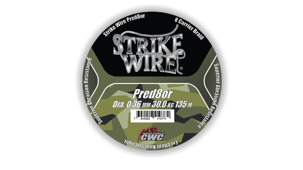 Шнур плетеный 8-жильный Strike Wire Pred8or X8 0,19mm 14kg 135m, - camo (камуфляж) (60-P019-01354, )