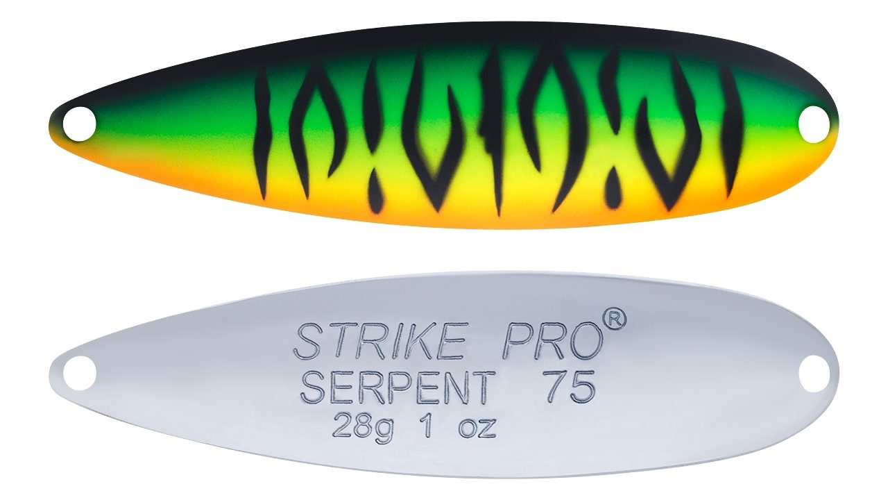 Блесна колеблющаяся Strike Pro Serpent Double 75M незацейпляка-двойник, 18,0 гр. 7,5 см. (ST-010BD#GC01S-CP, )