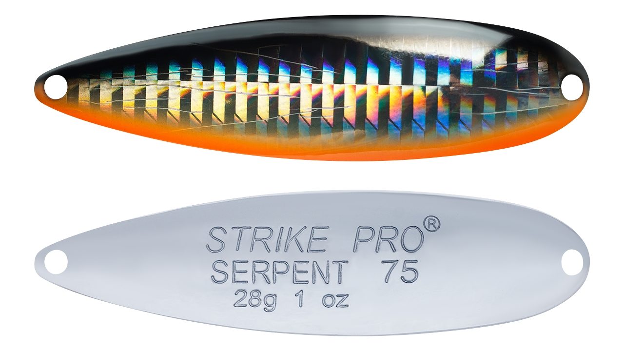 Блесна колеблющаяся Strike Pro Serpent Treble 75H тройник, 28.0 гр, 7.5 см (ST-010B2#A70-713-CP, 75 мм, 28 гр)