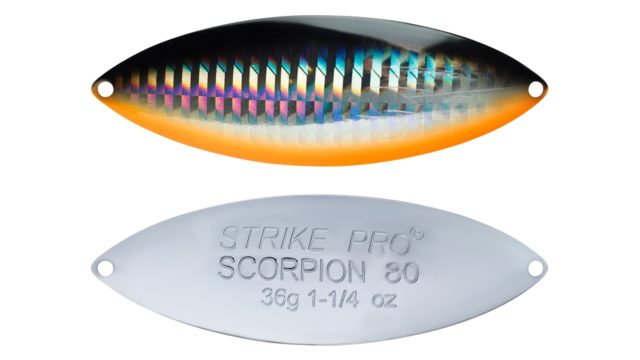 Блесна колеблющаяся Strike Pro Scorpion Treble 70H тройник, 28.0гр, 7.0см (ST-08B2#A70-713-CP, )