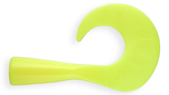 Хвост для джеркбейта Wolf Tail с зап. пружиной (лимонный) 2шт. (EG-159T#CHARTREUSE, )