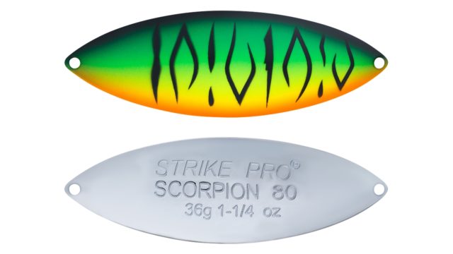 Блесна колеблющаяся Strike Pro Scorpion Treble 70H тройник, 28.0гр, 7.0см (ST-08B2#GC01S-CP, )