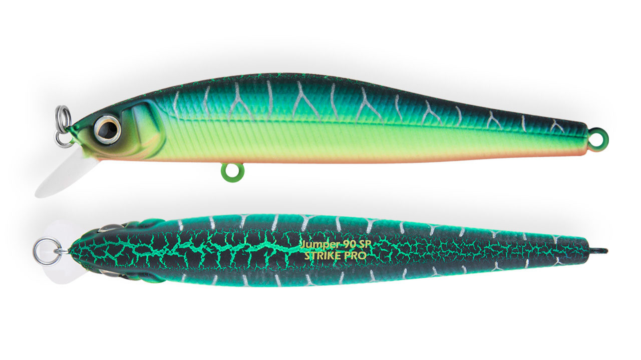 Минноу Strike Pro Euro Minnow 110 A223S-RP (JL-115F#A223S-RP, 110 мм, 17 гр, плавающий, 0.7-1.5 м)