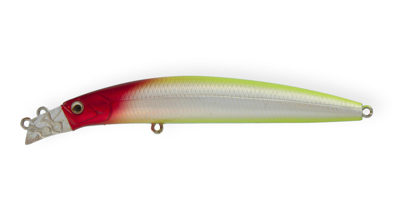 Минноу Strike Pro Top Water Minnow 90 X10 (JL-179F#X10, 2 мм, 10.2 гр, плавающий, 0.1-0.5 м)