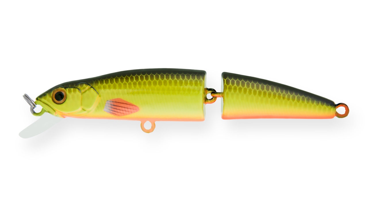 Воблер составной Strike Pro Minnow Jointed SM90 SM63F (MG-008F#SM63F, 90 мм, 8.6 гр, плавающий, 0.5-1 м)