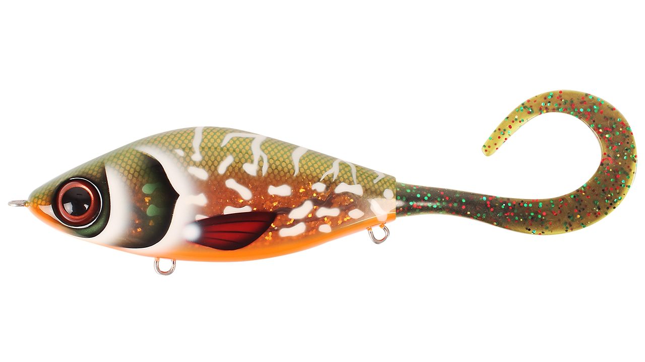 Джеркбейт Strike Pro Guppie Jr Copper Pike - Mossgreen Glitter тонущий 11см 70гр (EG-208A#TR-007, )