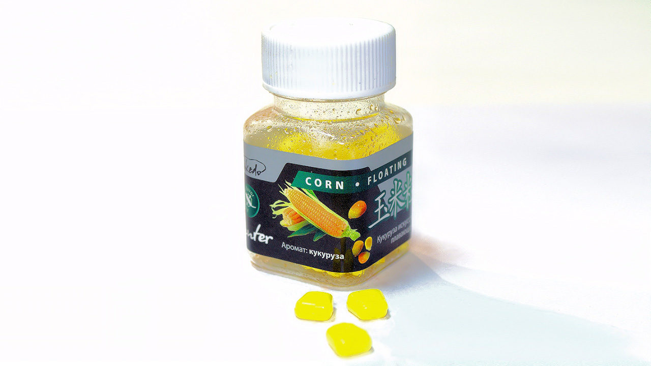 Кукуруза плавающая Таkedo 0,8см. цвет желтый,аромат кукурузы, упк.-50шт. (, )