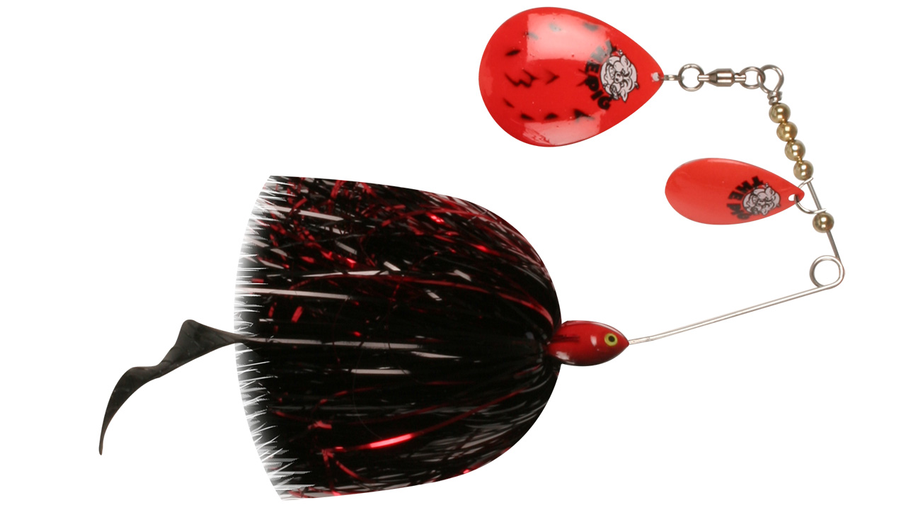 Спиннербейт BFT Pig Spinnerbait Hot Red Black Dot (11-PSJR-03, 40 гр)