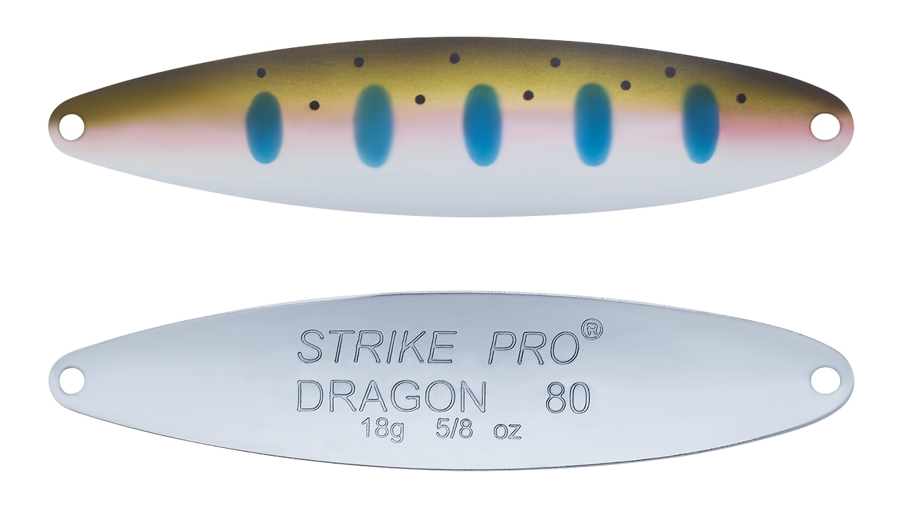 Блесна колеблющаяся Strike Pro Dragon Treble 80M тройник, 18.0гр, 8.0см (ST-07F#485-1-CP, )
