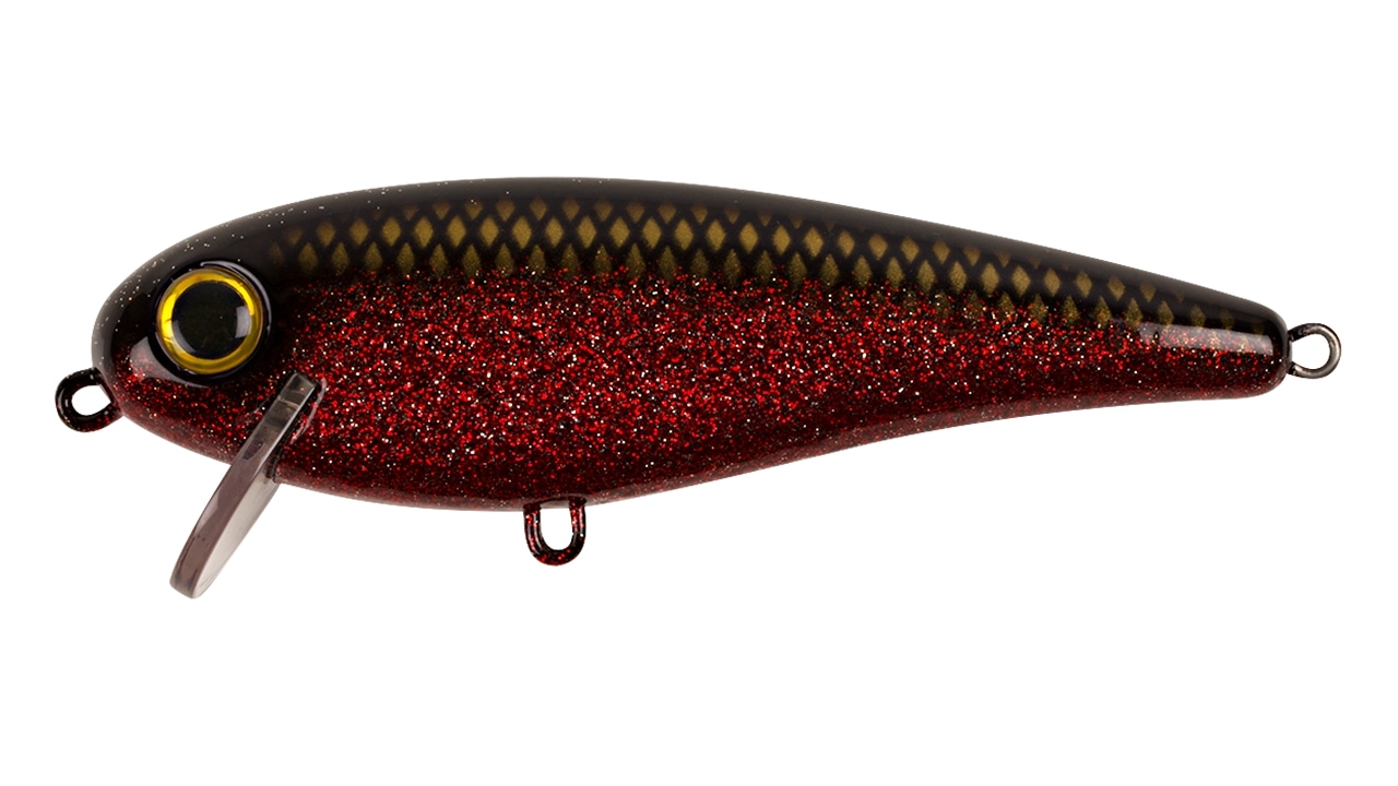 Воблер Strike Pro Jonny Vobbler Dark Red Glitter  плавающий 13см 53гр (EG-205#JV007, )