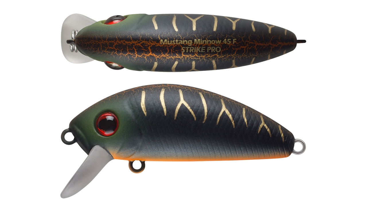Минноу Strike Pro Mustang Minnow 45 A208S (MG-002F#A208S, 45 мм, 4.5 гр, плавающий, 0.2-0.5 м)
