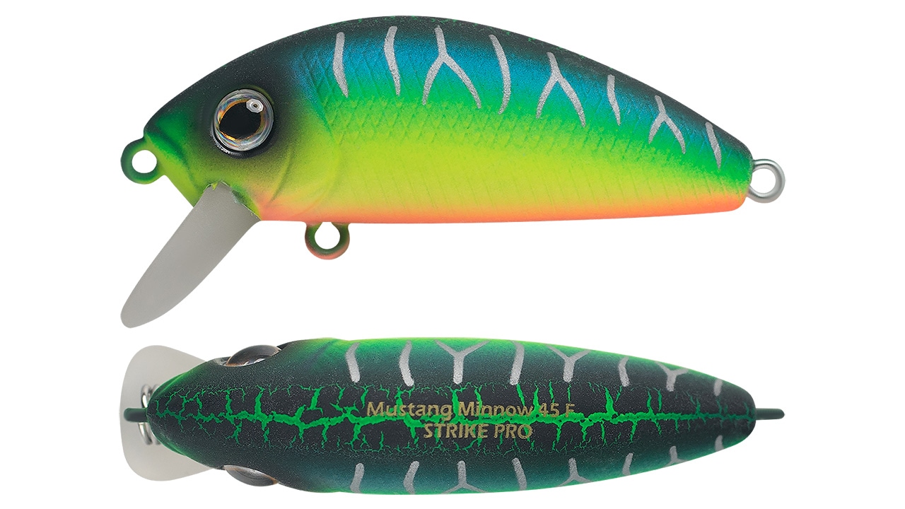Минноу Strike Pro Mustang Minnow 45 A223S-RP (MG-002F#A223S-RP, 45 мм, 4.5 гр, плавающий, 0.2-0.5 м)