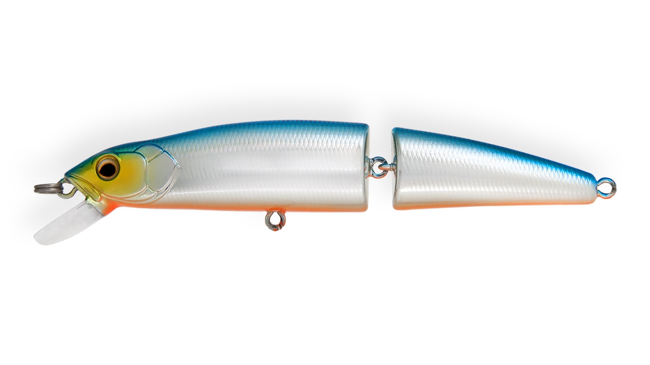 Воблер составной Strike Pro Minnow Jointed SL110 626E (MG-010F#626E, 110 мм, 14 гр, плавающий, 0.8-1.5 м)